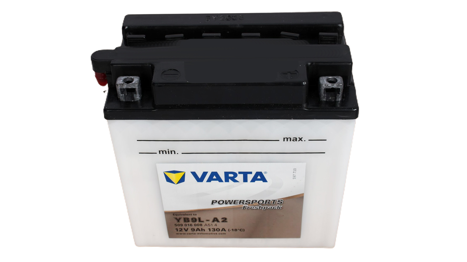 Аккумуляторная батарея VARTA белая YB9L-A2 6СТ9 509 016 008 фотография №2