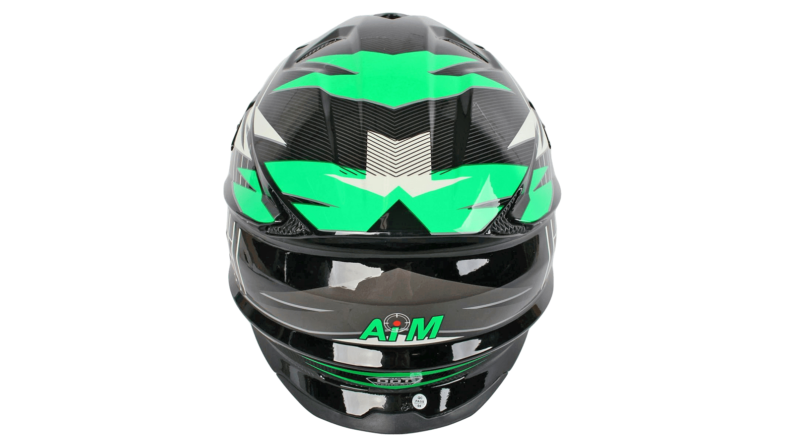 Шлем AiM JK803S Green/Black, XXXL фотография №3