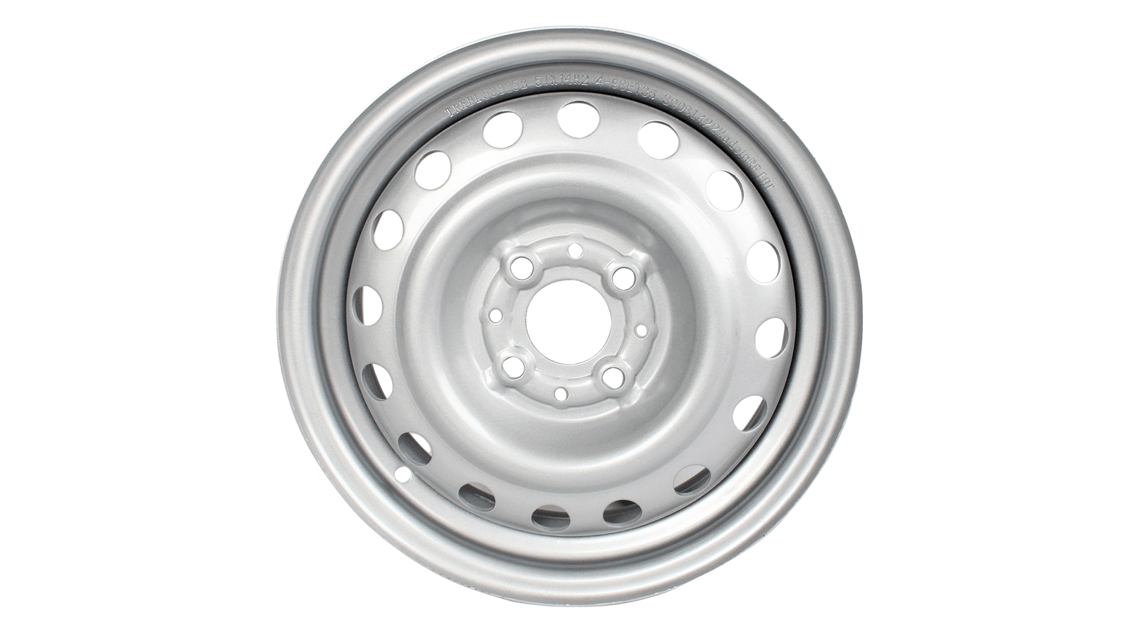 Диск колеса R14х5.0 53B35B ВАЗ-2110 серебро 1 штука TREBL фотография №1