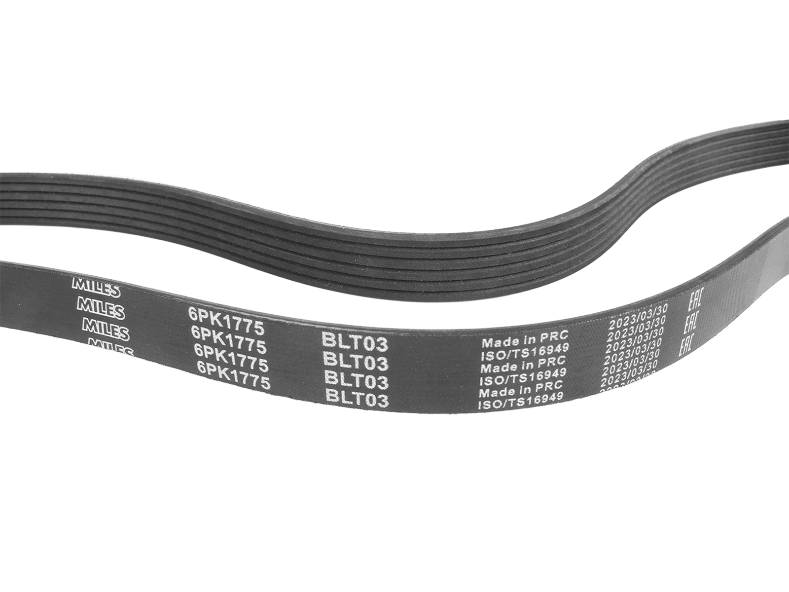 Ремень генератора LADA Ларгус 8кл.дв.11189  A/C ГУР MILES фотография №3