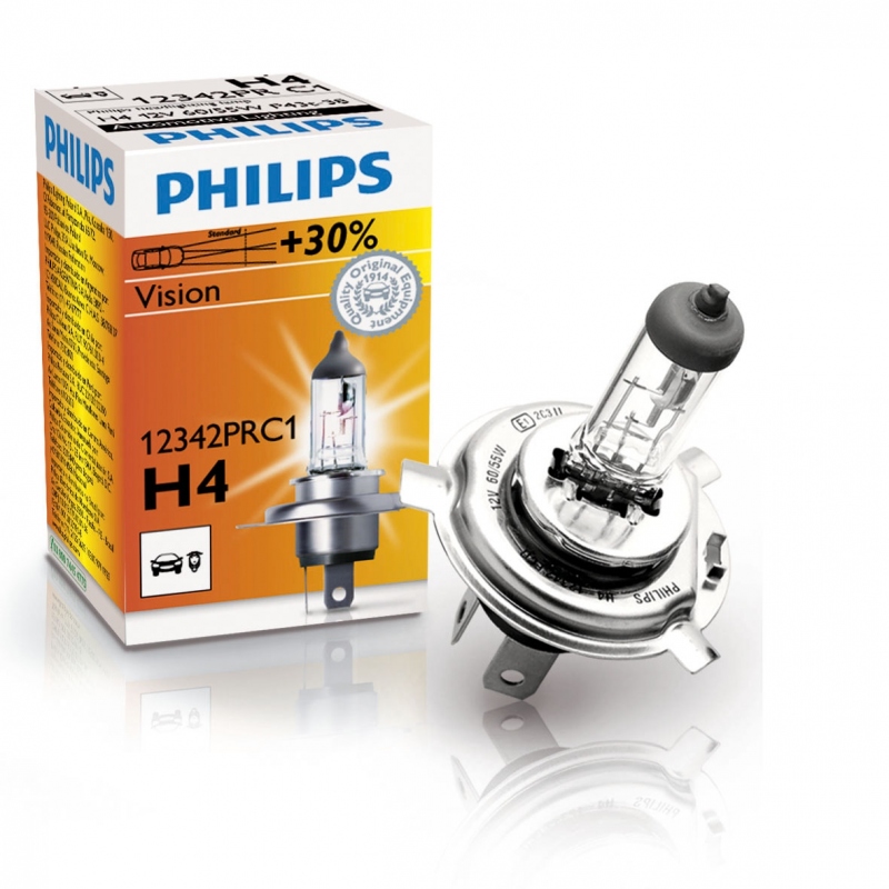 Лампа 12Vx100/55W H4 p43 PHILIPS фотография №1
