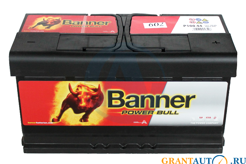 Аккумуляторная батарея BANNER Power Bull 44 6СТ100 обратная фотография №1
