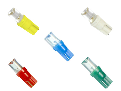 Лампа 12Vx1.2W MEGAPOWER светодиод конус YELLOW фотография №1