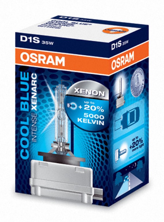 Лампа 12Vx35W D1S ксенон OSRAM COOL BLUE INTENSE 66144CBI 5000K