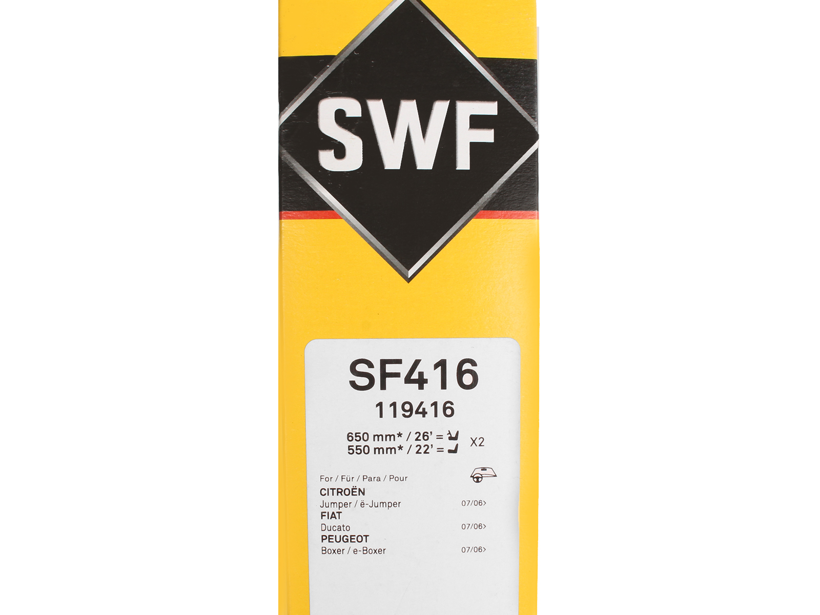 Щетка стеклоочистителя SWF 119416 комплект фотография №5