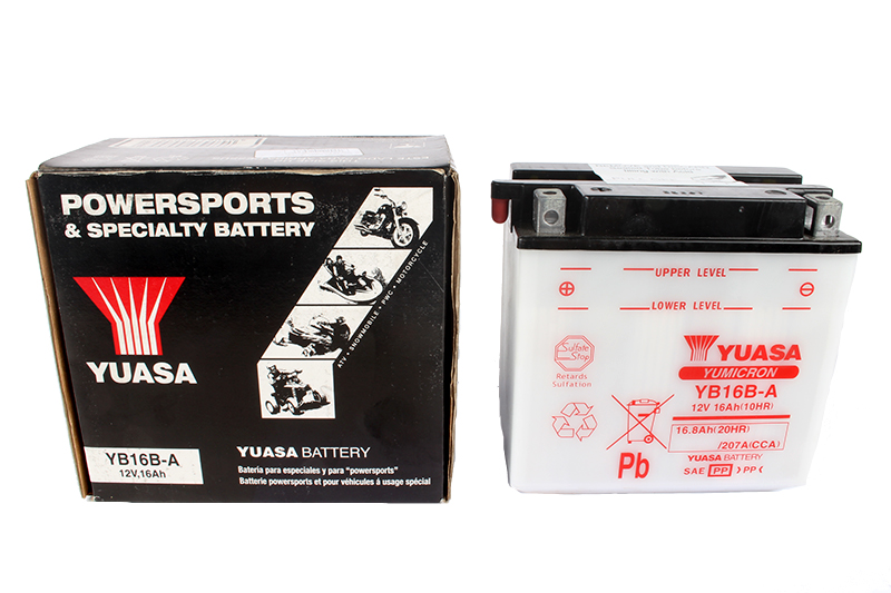 Мотоаккумулятор YUASA YB16B-A фотография №1
