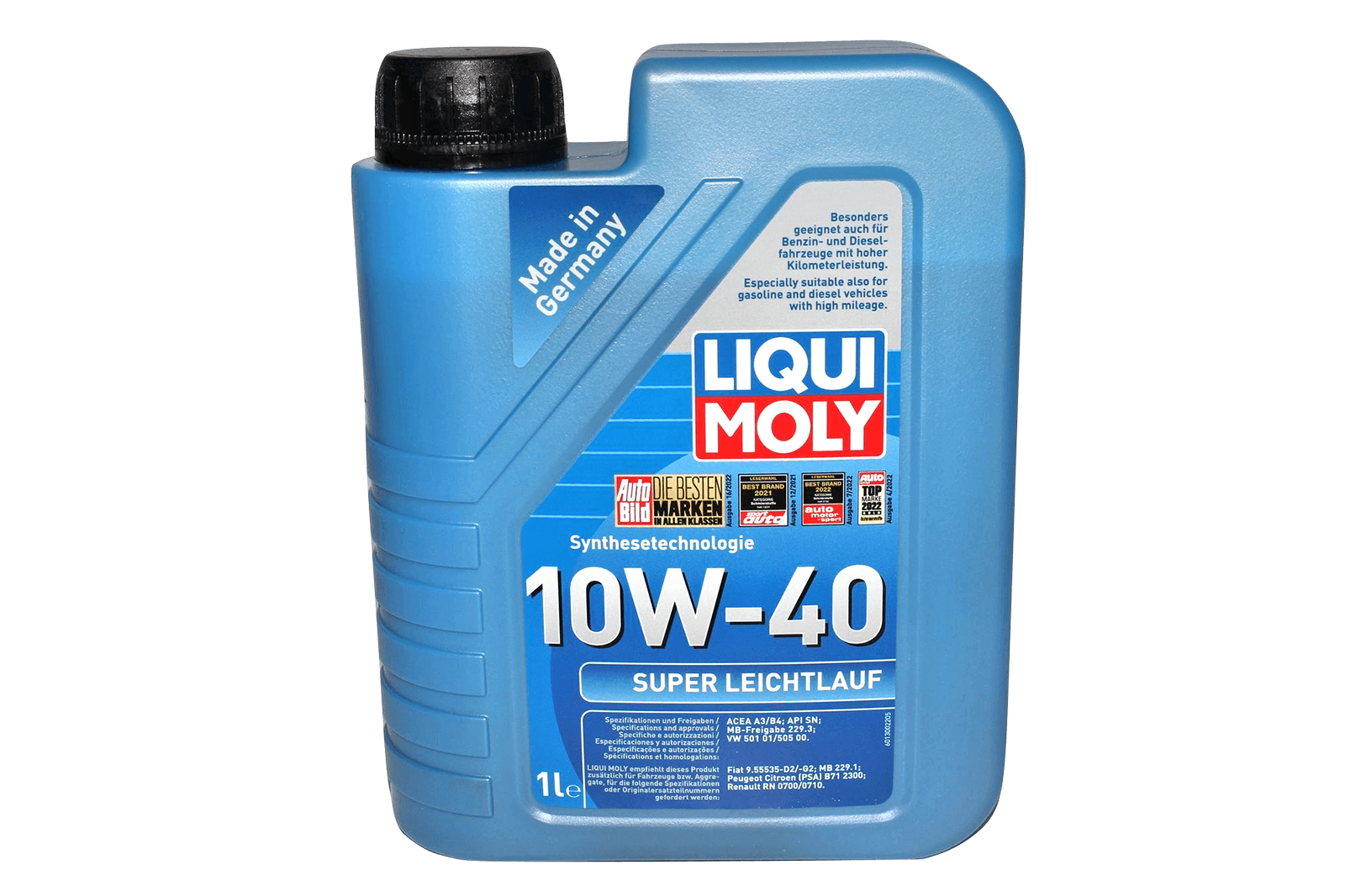 Масло моторное LIQUI MOLY Super Leichtlauf 10W-40 1л фотография №1