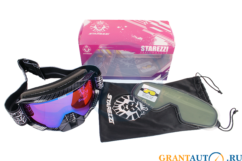 Очки кроссовые STAREZZI GOGGLES SHOW CARBON 186-903 фотография №1