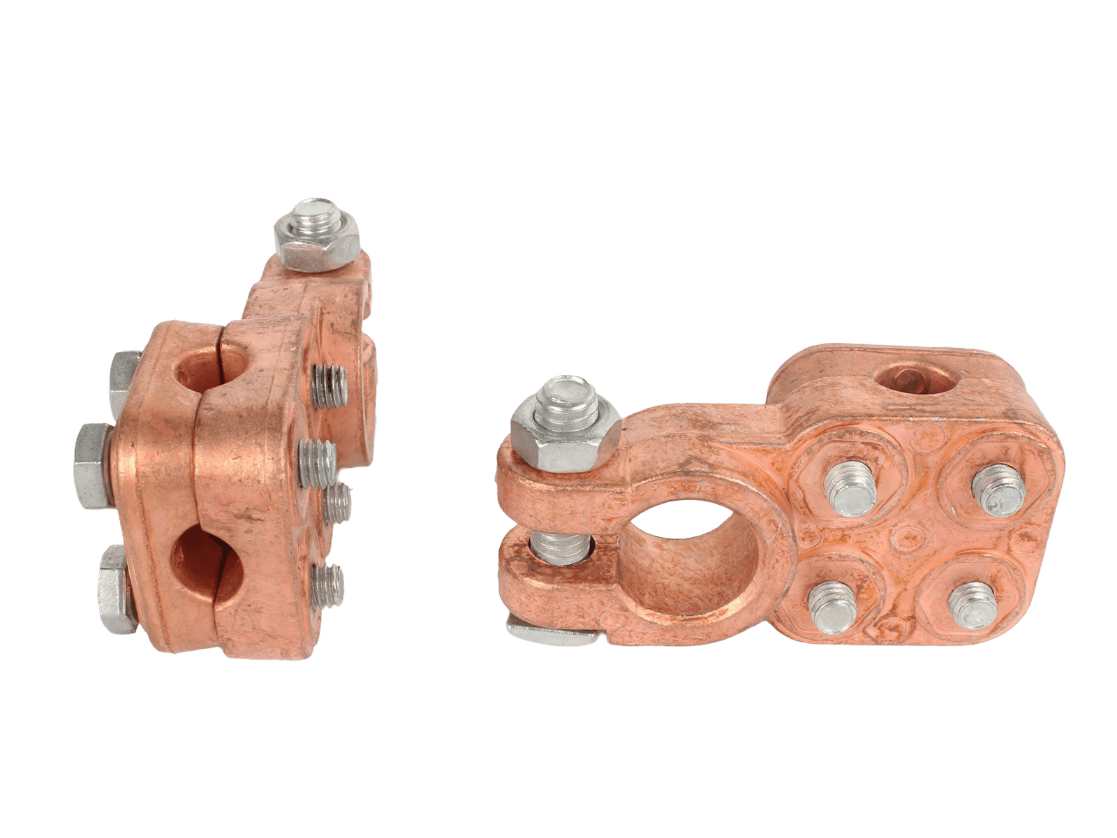 Клемма АКБ +/- цинк универсальная для 4-х проводов комплект фотография №3