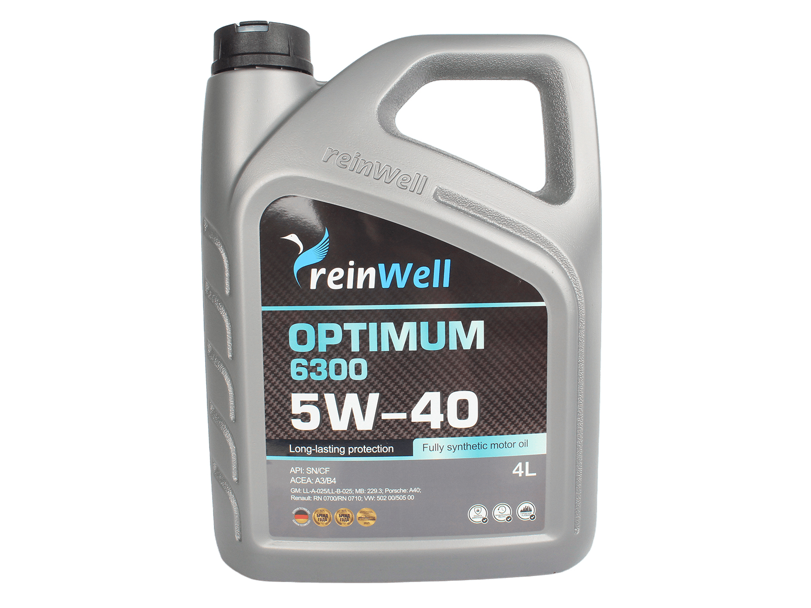 Масло моторное REINWELL OPTIMUM 6300 5W40 4л фотография №1