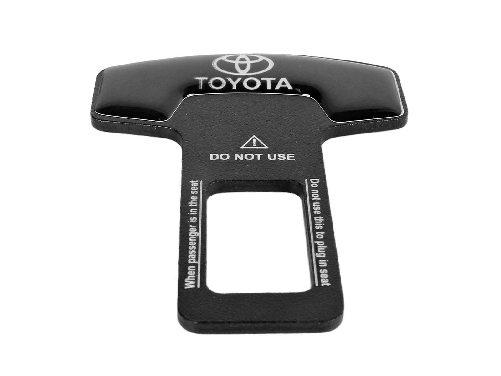 Заглушка ремня безопасности металлическая TOYOTA 1 штука фотография №2