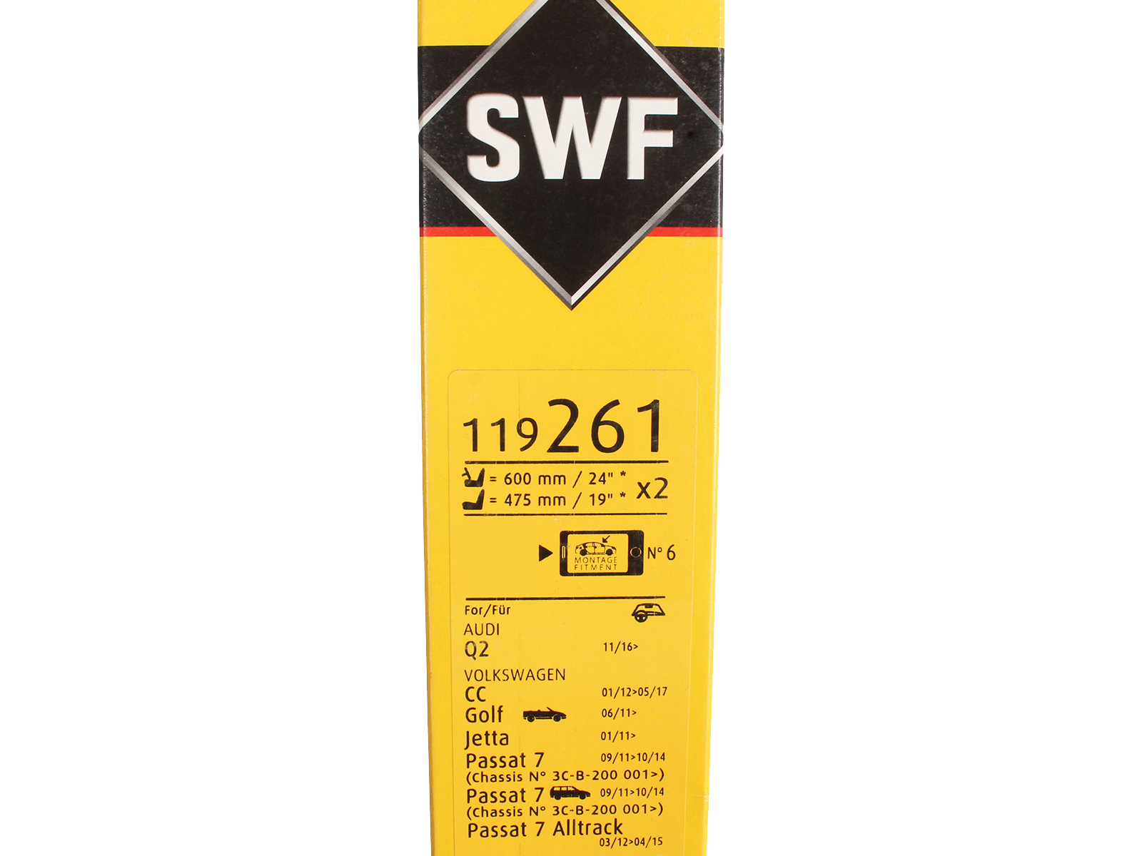 Щетка стеклоочистителя SWF комплект фотография №4