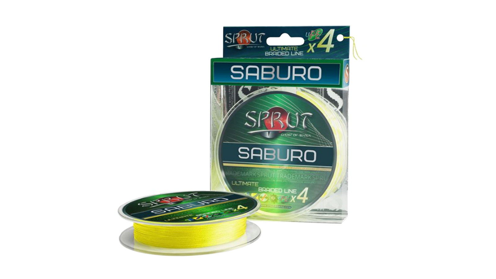 Шнур Sprut SABURO Soft Yellow 0.14 мм 11.5 кг фотография №1