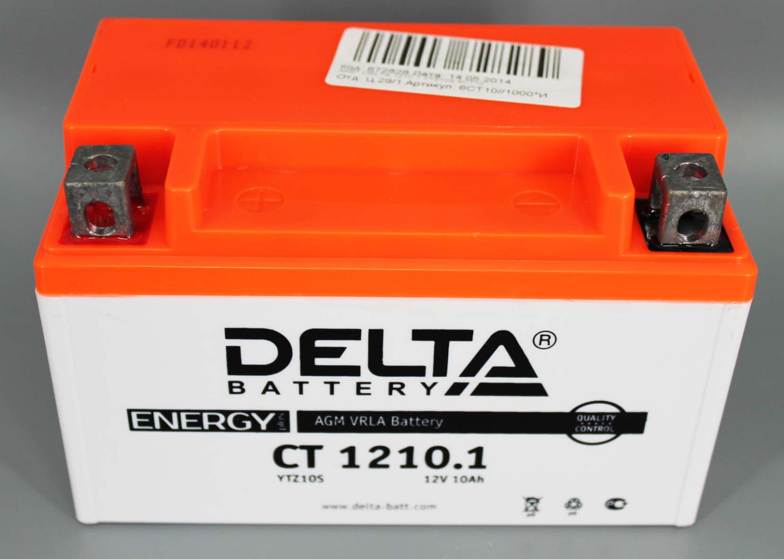 Аккумуляторная батарея DELTA 1210.1 YTZ10S 6СТ10 фотография №3
