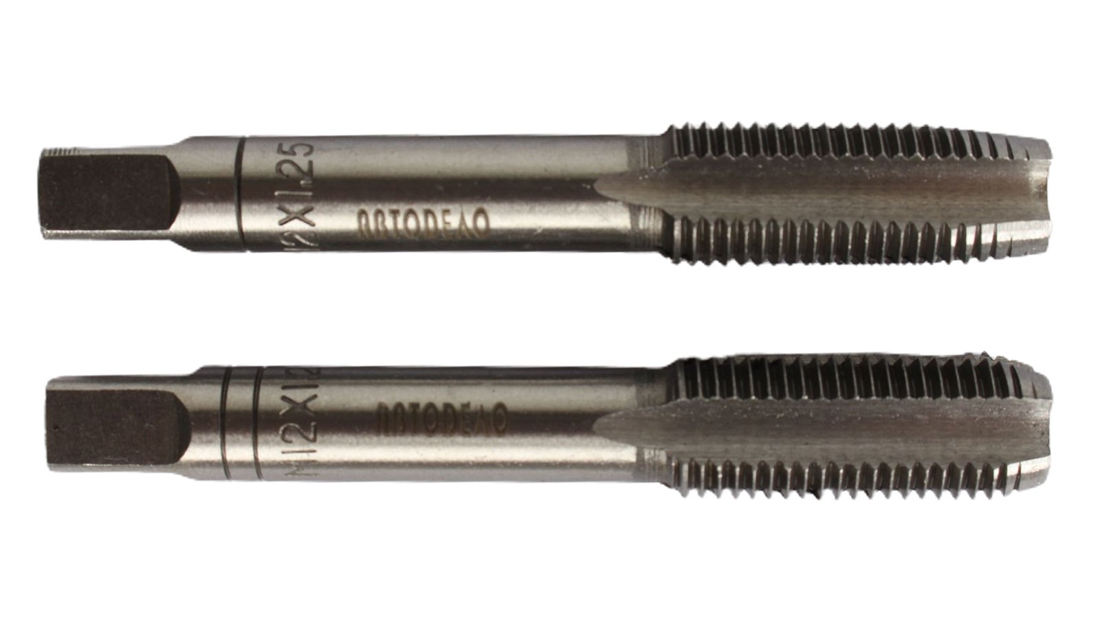 Метчик М12x1.25 ручной АвтоDело 2 штуки (40797) фотография №1