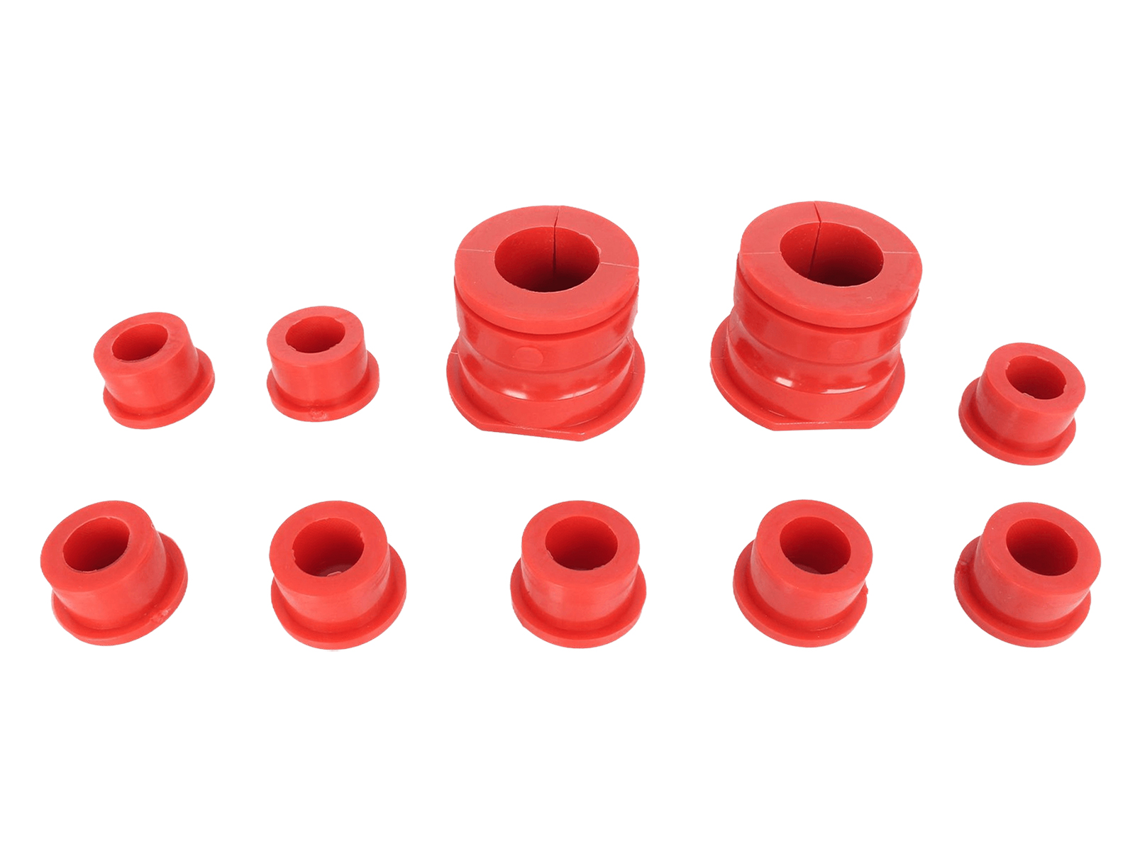 Втулка МАЗ-5440, 6430 рычага стабилизатора подвески передней комплект 10 втулок полиуретан фотография №3