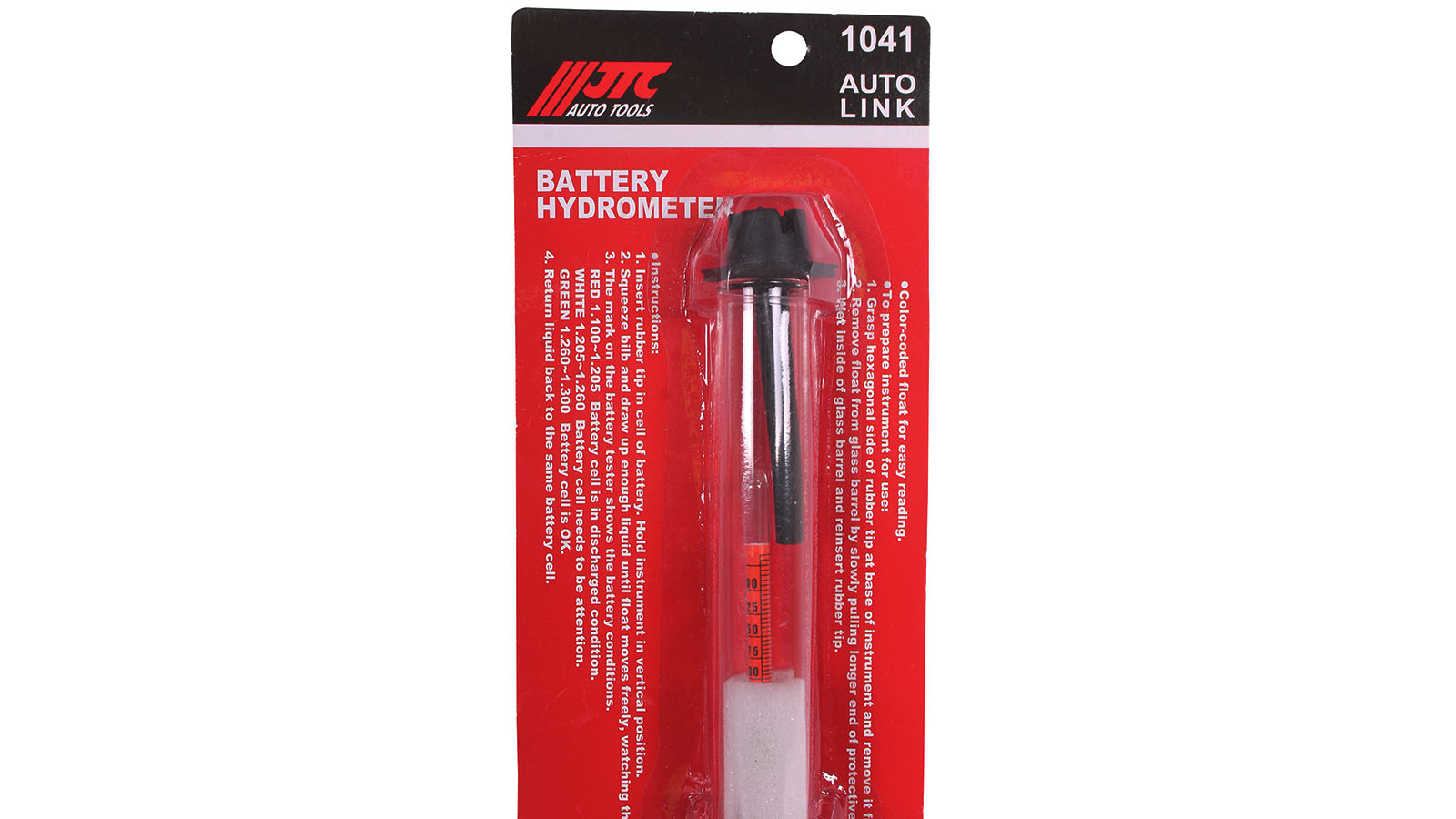 Ареометр плотности электролита JTC (стеклянная колба) фотография №4