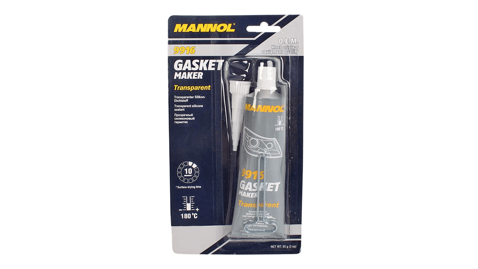 Герметик прозрачный силиконовый 80мл JCB 2410/9916 MANNOL фотография №1