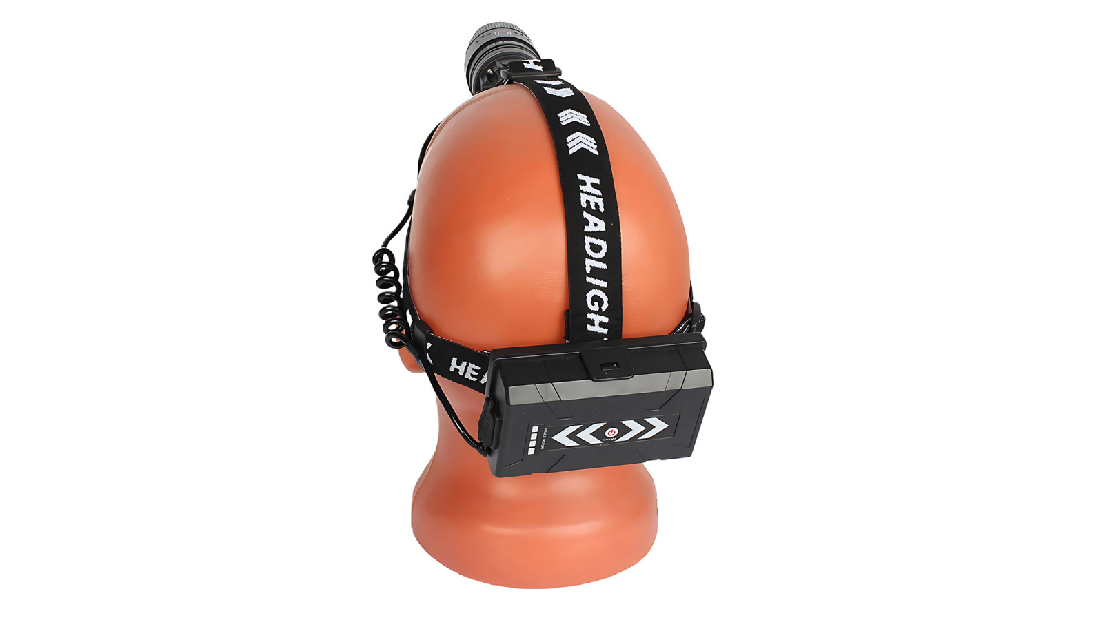 Фонарь налобный светодиодный АКБ USB T39 фотография №3