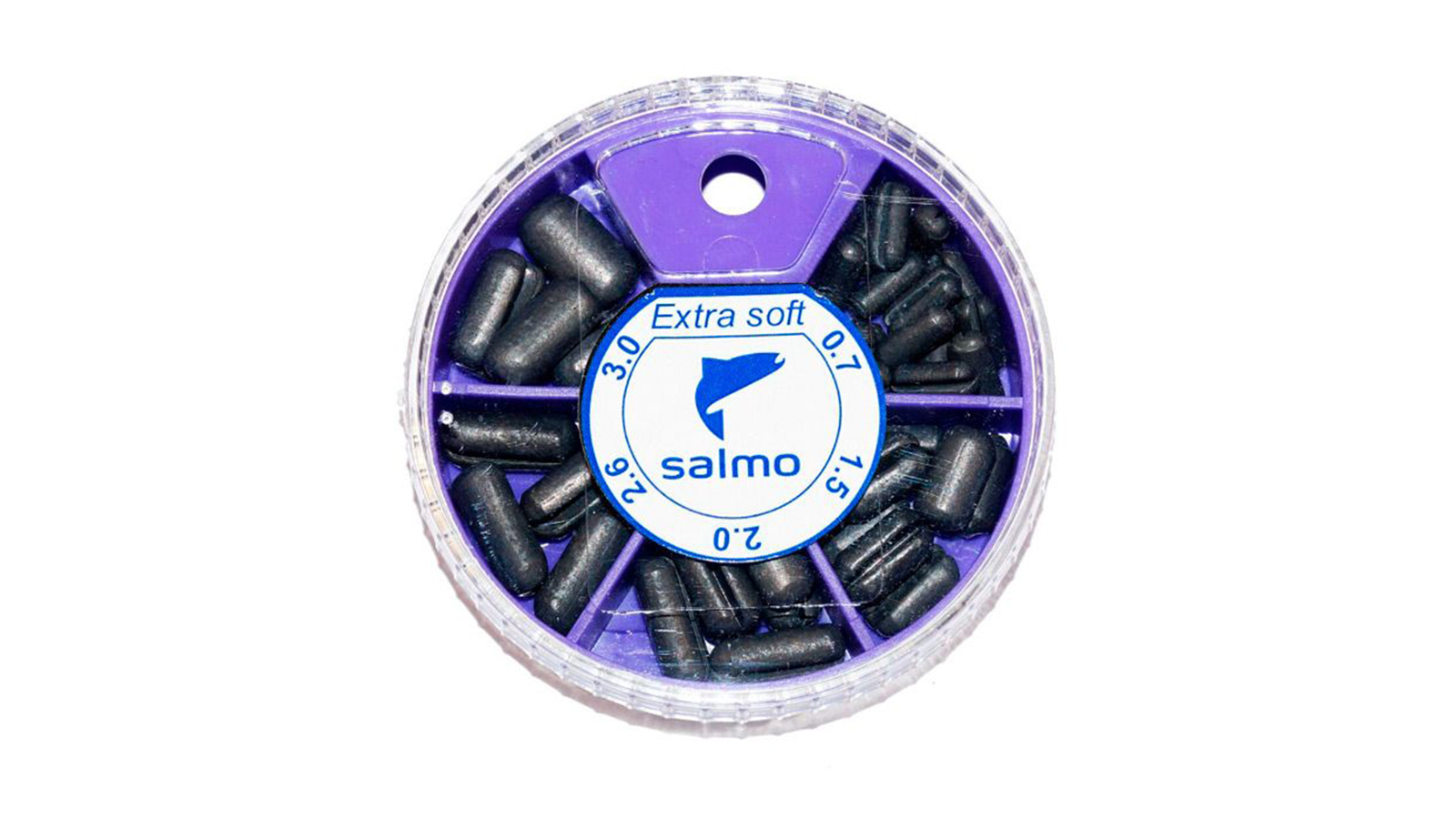 Грузила Salmo EXTRA SOFT малый 5 секций 0,7-3,0г 60г набор 3 фотография №1