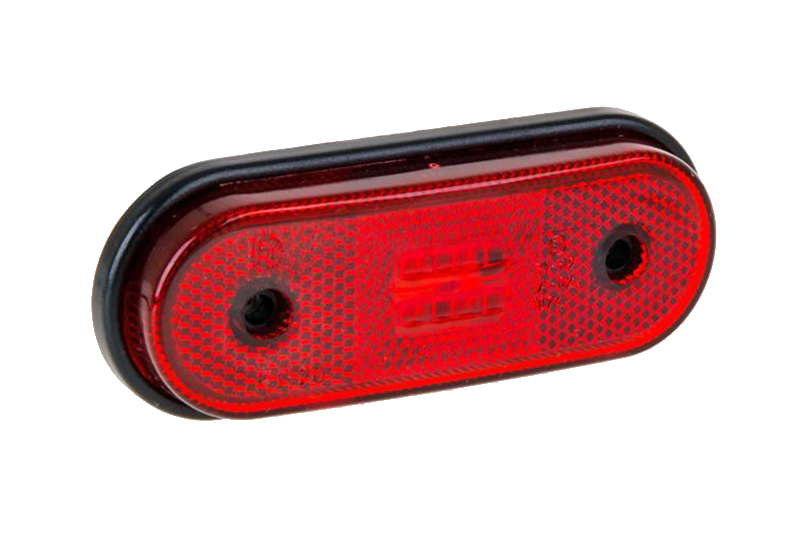 Фонарь габаритный FT-020 C LED QS075 красный с проводом 599589 FRISTOM фотография №1