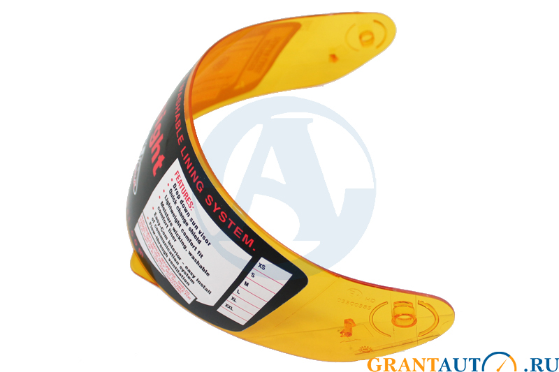 Стекло для шлема VEGA HD188 желтое фотография №2