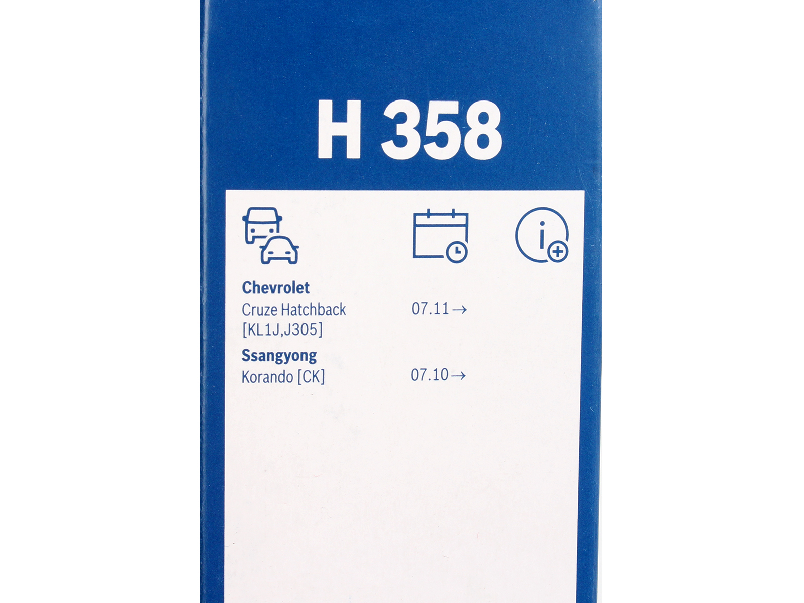 Щетка стеклоочистителя BOSCH задняя 3397011668 H358 фотография №4