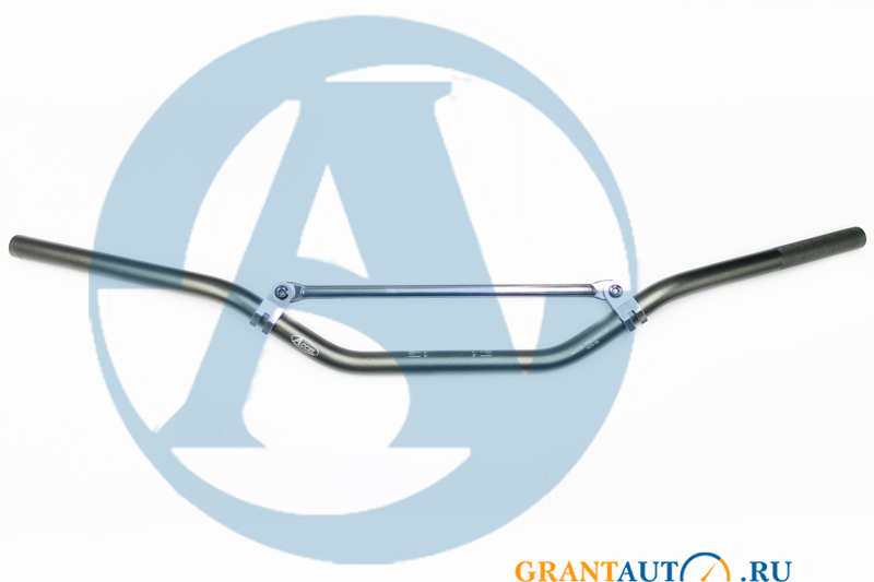 Руль для мотоцикла тонкий Kawasaki Low серый фотография №1