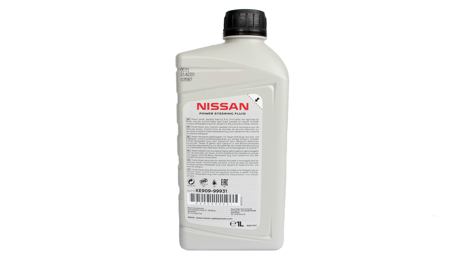 Жидкость гидроусилителя руля Nissan KE909-99931 фотография №2