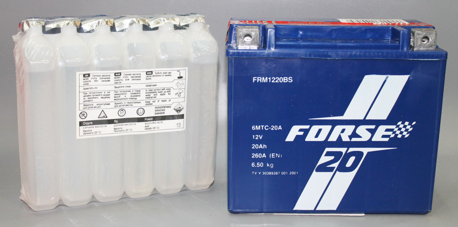 Аккумуляторная батарея FORSE 6СТ20 FRM* 1220 BS фотография №1