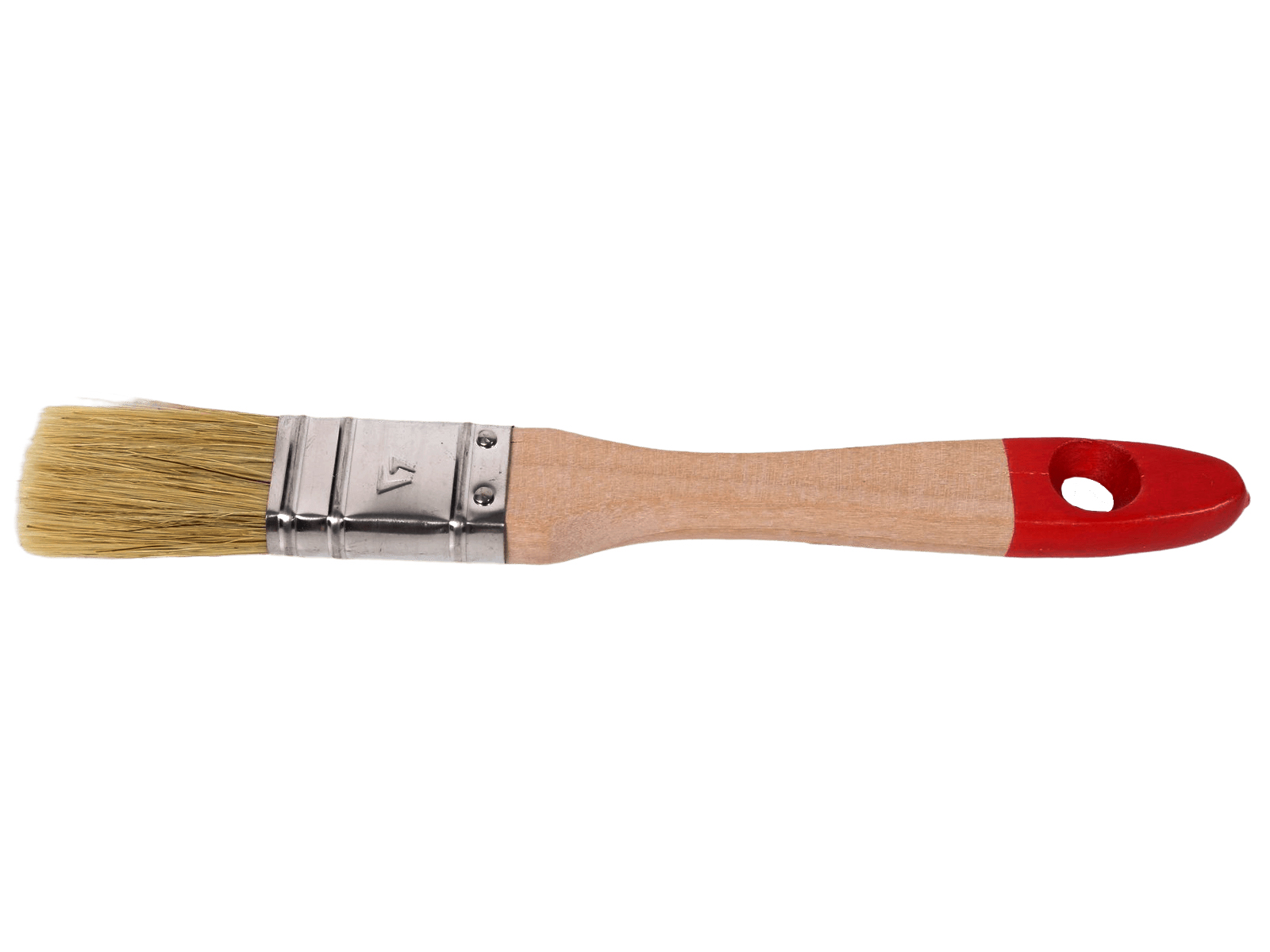 Кисть флейцевая Оптима натуральная щетина деревянная ручка 25 мм фотография №3