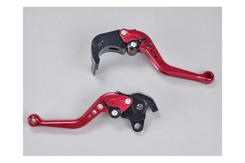 Рычаг сцепления и тормоза Yamaha YZF-R6 99-04 короткие red фотография №1