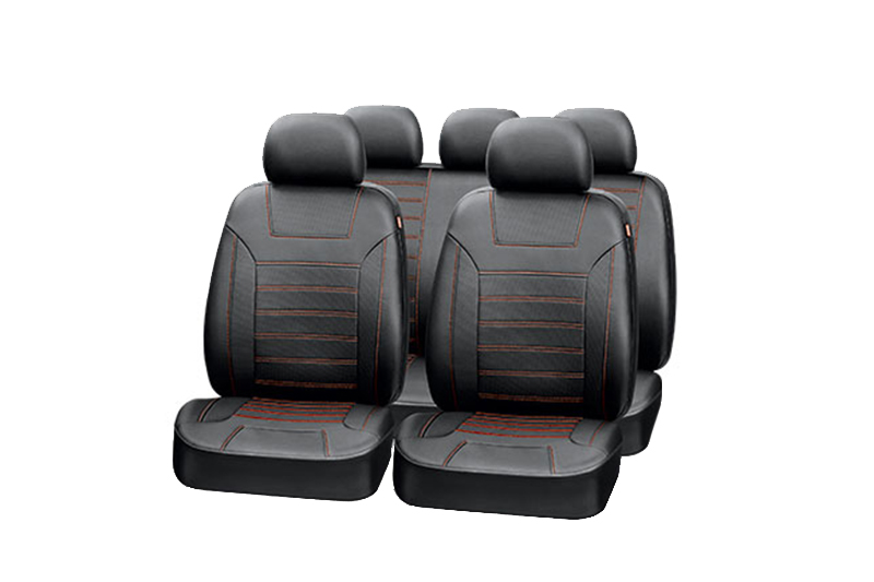 Авточехлы PREMIER PLATINUM VIP, чёрный/красная нить, PIV1020 фотография №1