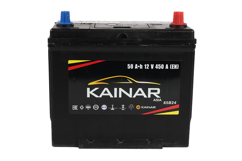 Аккумуляторная батарея KAINAR 65B24L 6СТ50 азия обратная фотография №1