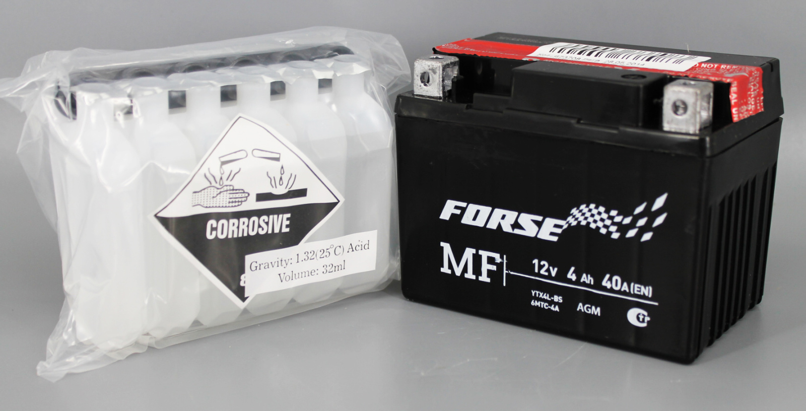 Аккумуляторная батарея FORSE мото YTX4L-BS 6СТ4 фотография №1