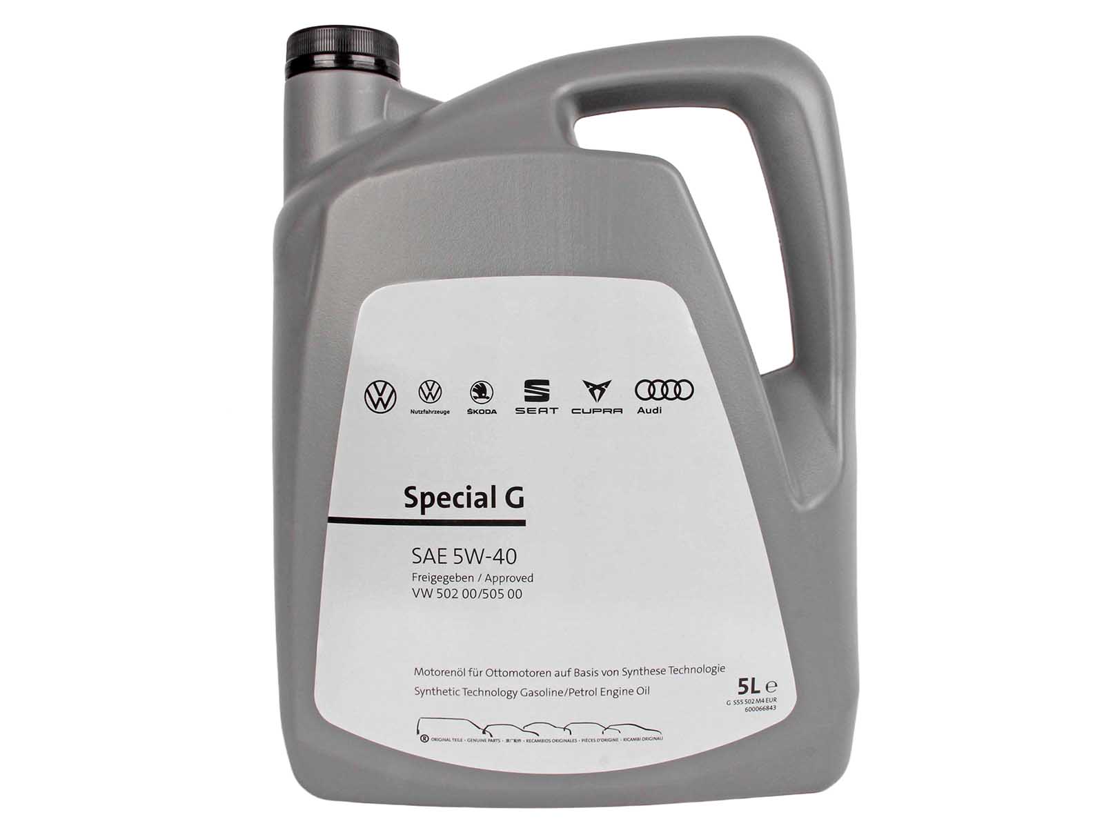 Масло моторное VAG 5W40 5л GS55502M4 фотография №1
