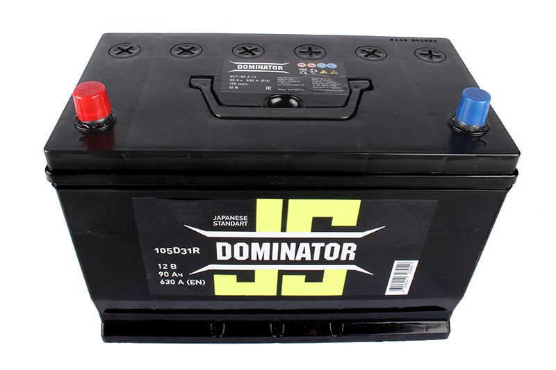 Аккумуляторная батарея DOMINATOR 6СТ90 азия нижнее крепление фотография №3