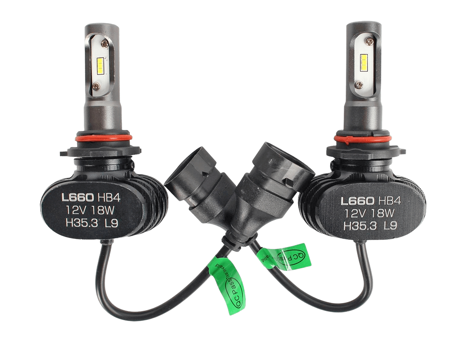 Лампы светодиодные MASUMA LED HB4 18W 6000K 4000LM P22D L660 комплект 2 штуки фотография №3