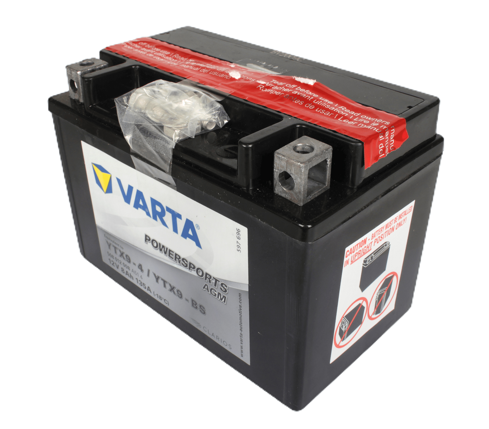 Аккумуляторная батарея VARTA гелевая YTX9-BS 6СТ8 508 012 008 фотография №2