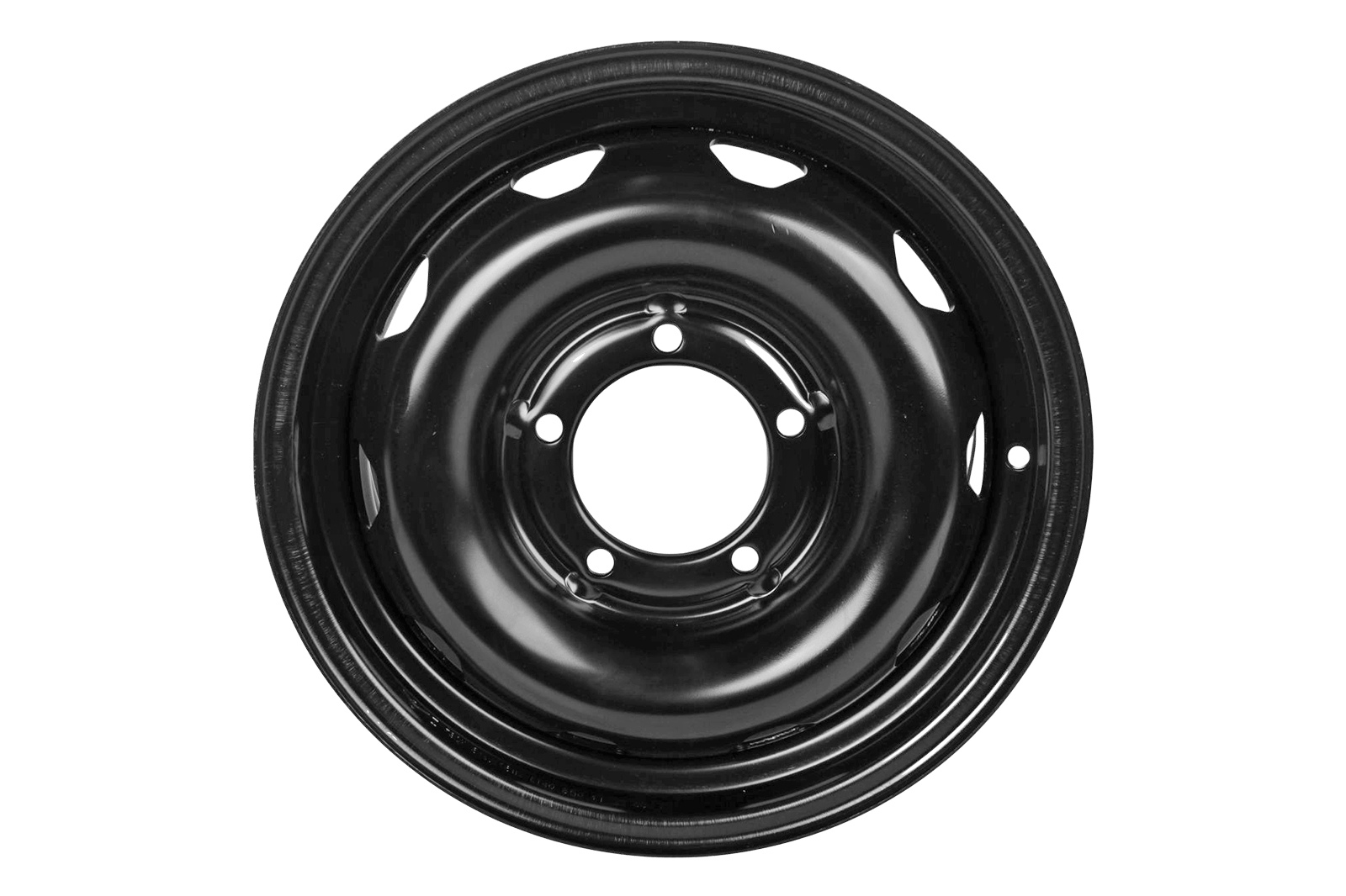 Диск колеса R16х6.5 УАЗ-Патриот штампованный черный 1 штука ТЗСК фотография №1