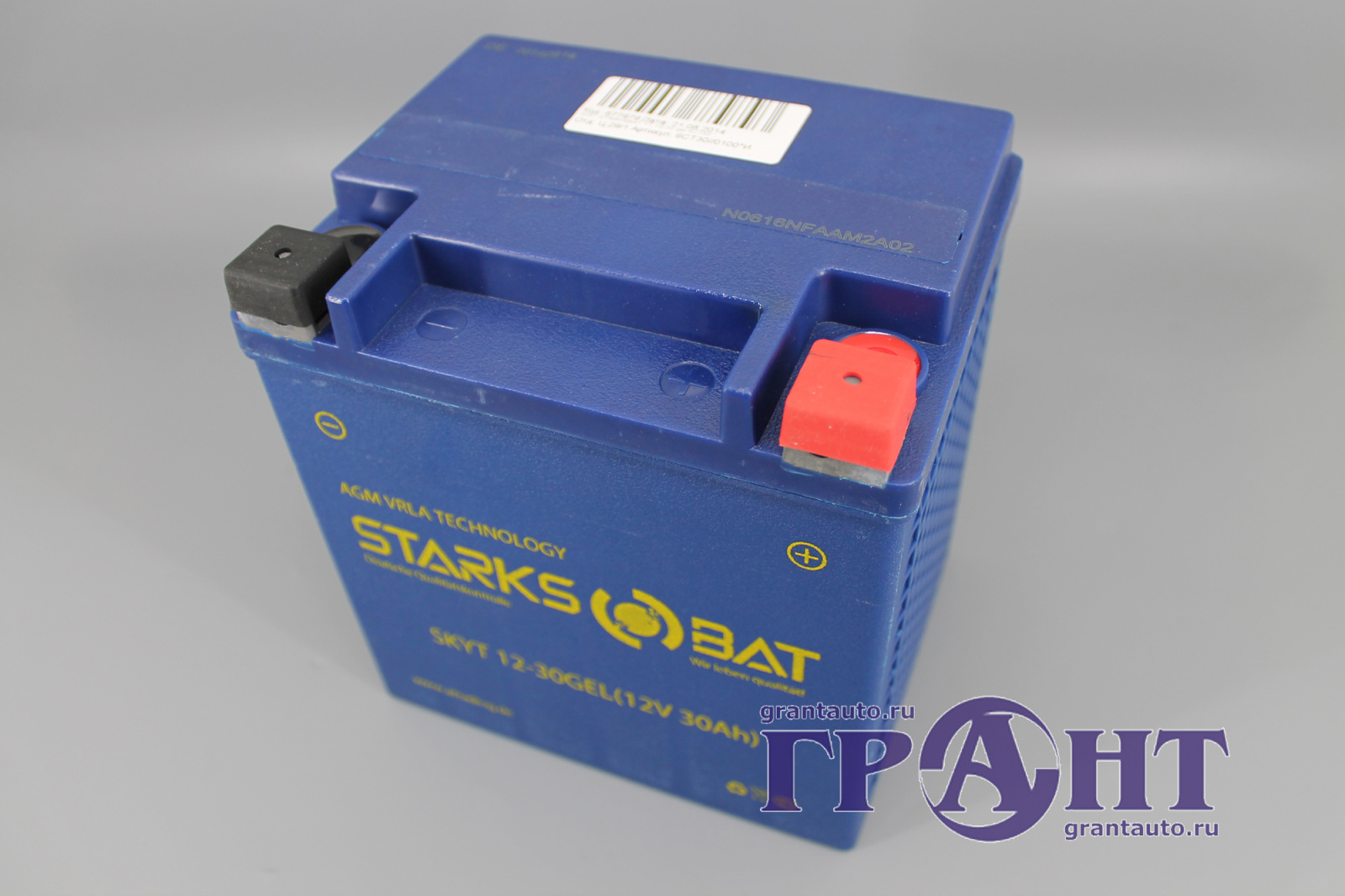 Аккумуляторная батарея STARKSBAT YT 12-30 gel 6СТ30 фотография №2