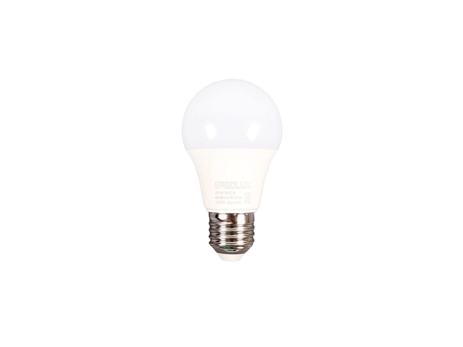 Лампа светодиодная Ergolux LED-A60-10W-E27-4K ЛОН фотография №1