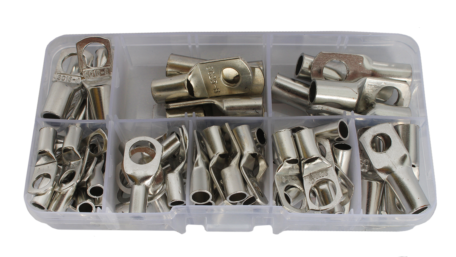 Набор клемм обжимных под болт 65 предметов ANROKEY фотография №2