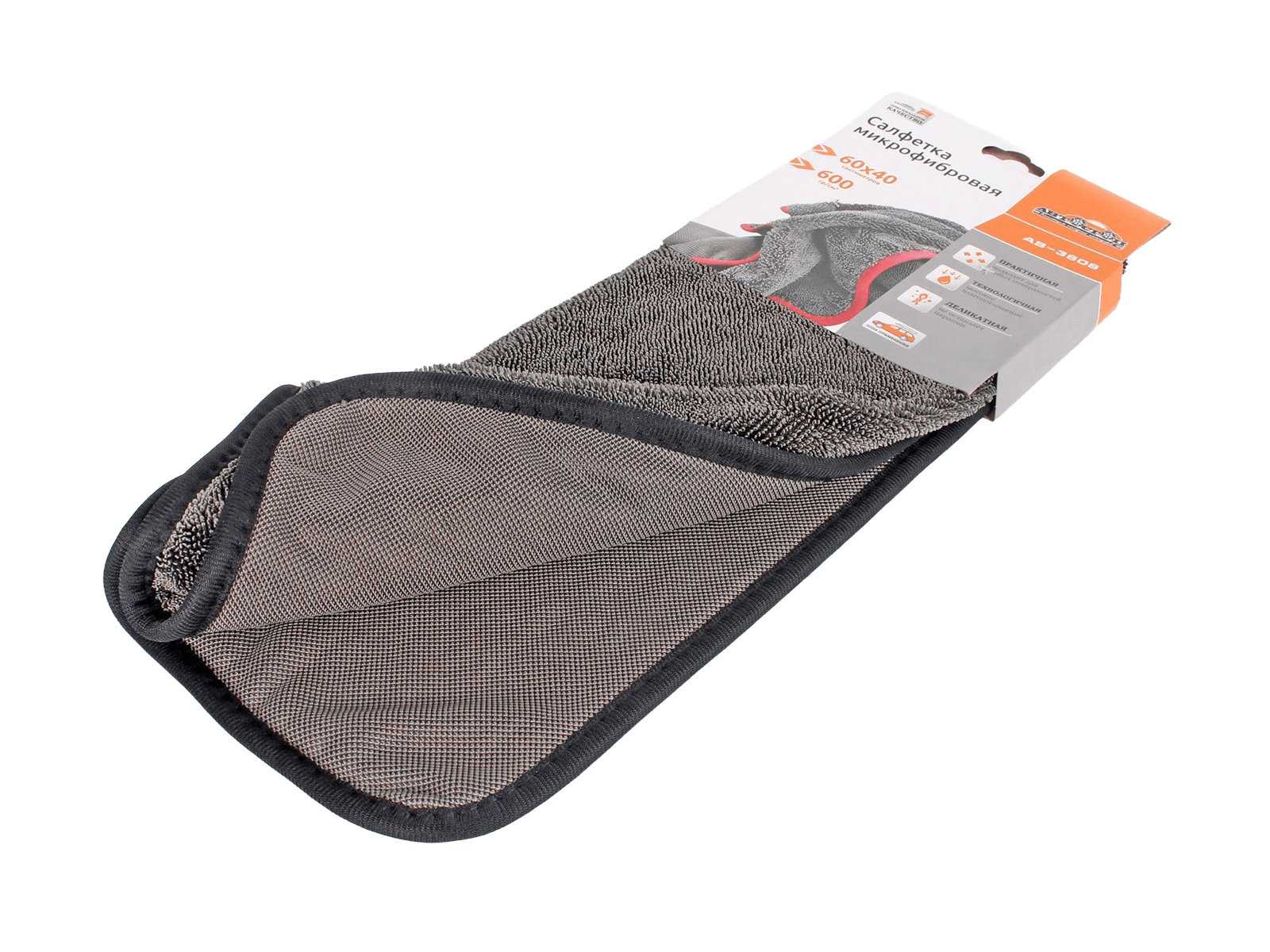 Салфетка микрофибра универсальная 40х60 см АВТОСТОП фотография №2