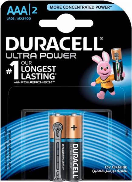 Элемент питания DURACELL Ultra Power LR03-BC2 1 штука D-LR03 фотография №1