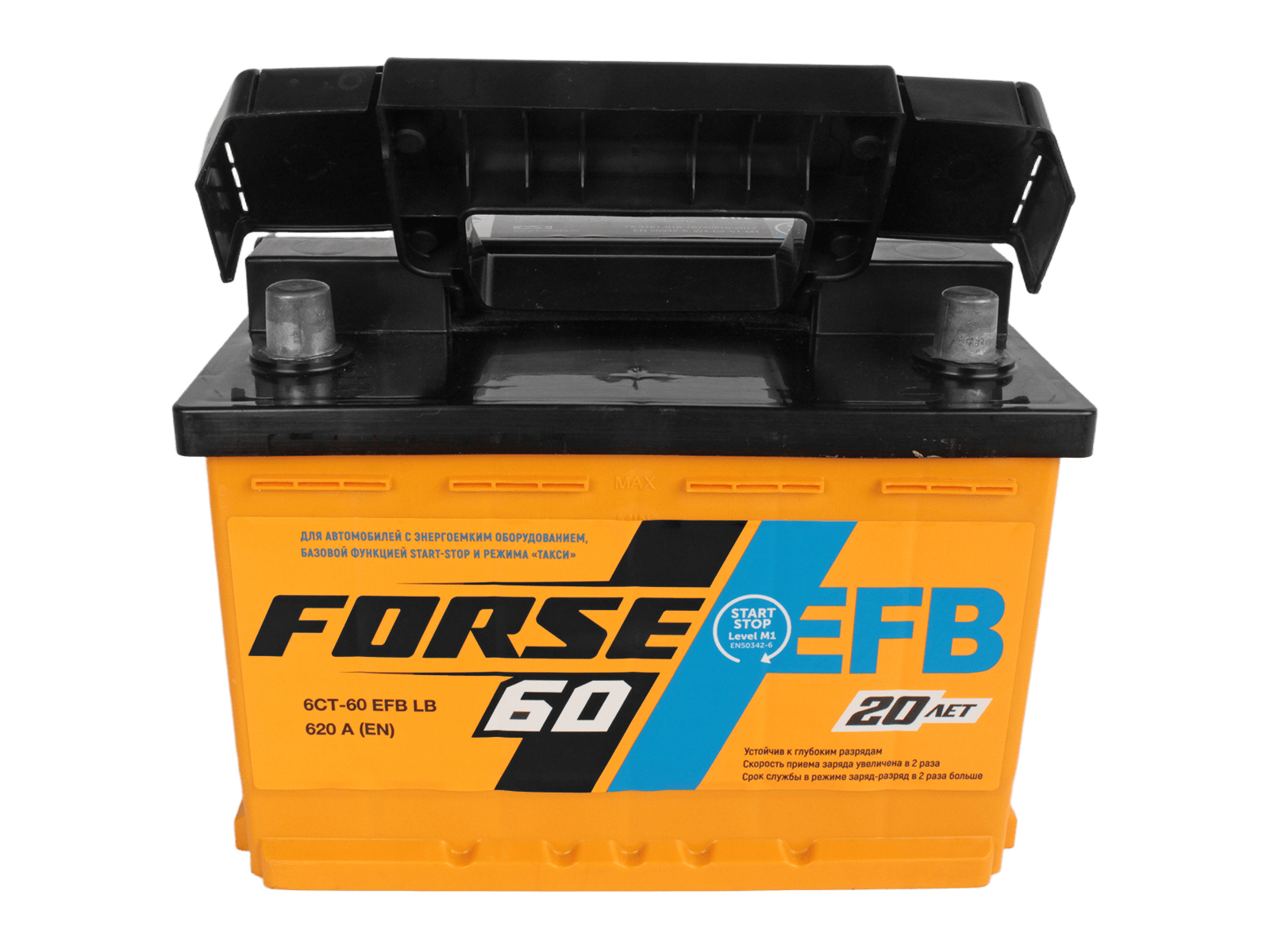 Аккумуляторная батарея FORSE EFB 6СТ60 фотография №2