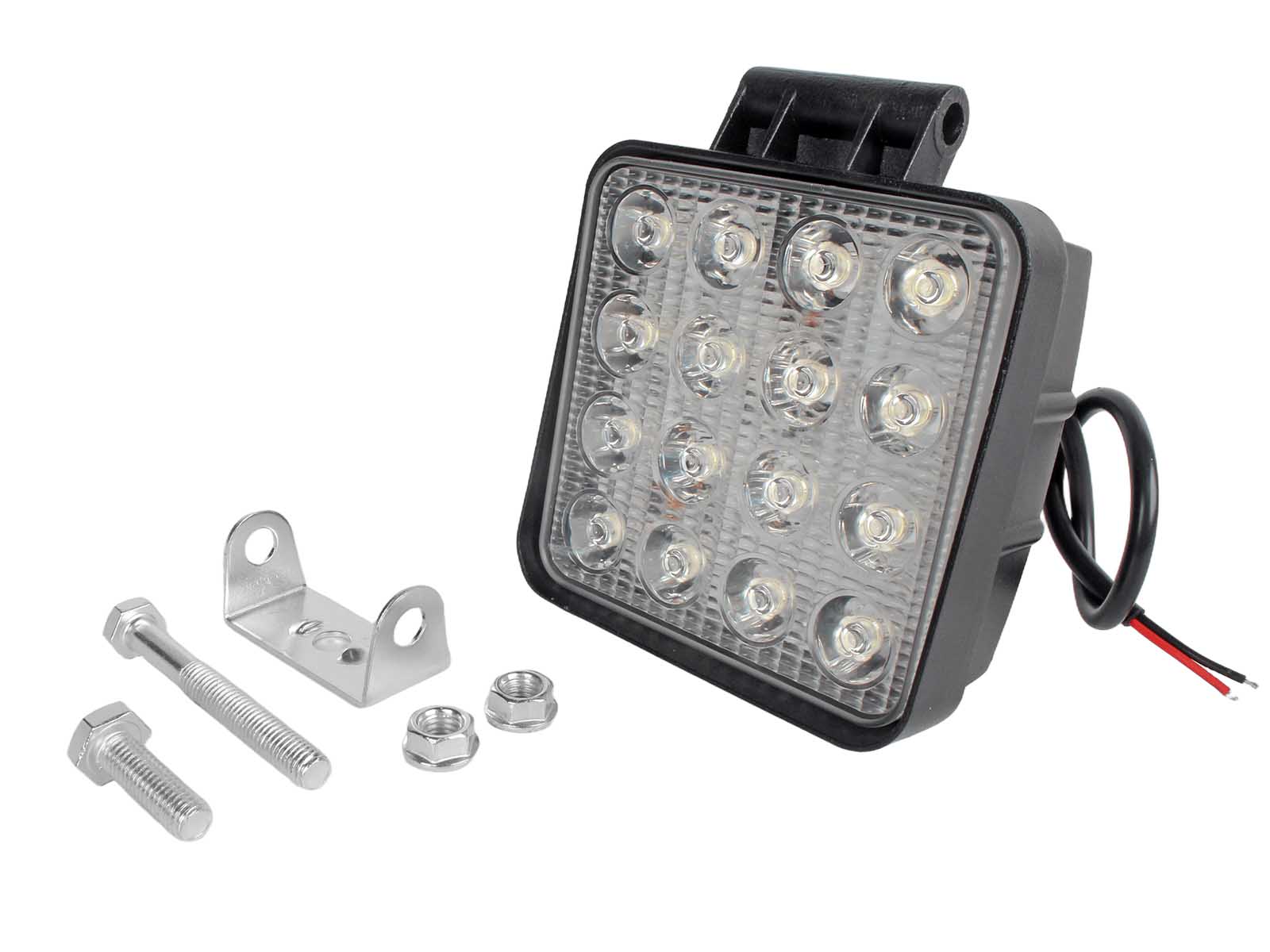 Фара рабочего света 12-24V 48Вт диодная MEGAPOWER фотография №4