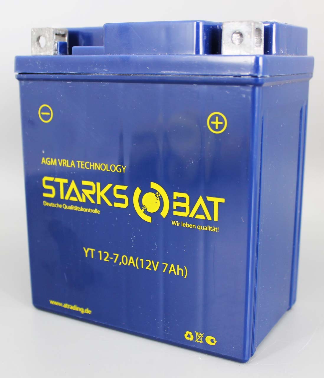 Аккумуляторная батарея STARKSBAT YT 12-7.0A YTX7L-BS 6СТ7 фотография №2