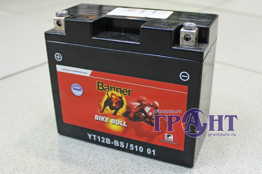 Аккумуляторная батарея BANNER Bike BullYT12B-BS6СТ12 AGM*512 901 019 фотография №1