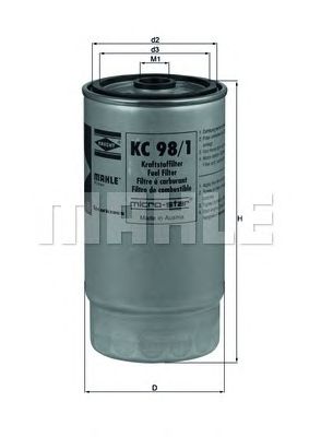 Фильтр топл.MAHLE/KNECHT KC98/1